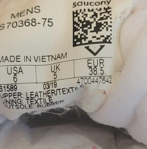 NIB Saucony Vintage Jazz Original Men's 6 Women's 7.5 White/Grey/Beige - Picture 13 of 16